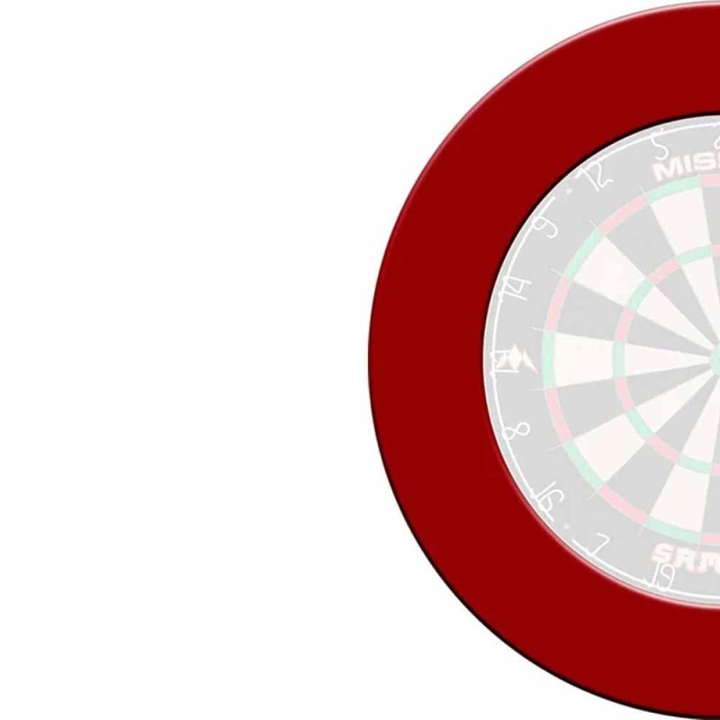 Billaresbalsalobre Dartboard Surrounds Liso Mission Darts Rojo SU002 - Imagen 2