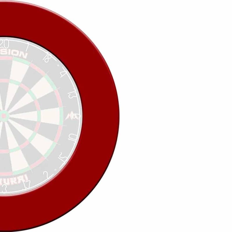 Billaresbalsalobre Dartboard Surrounds Liso Mission Darts Rojo SU002 - Imagen 3