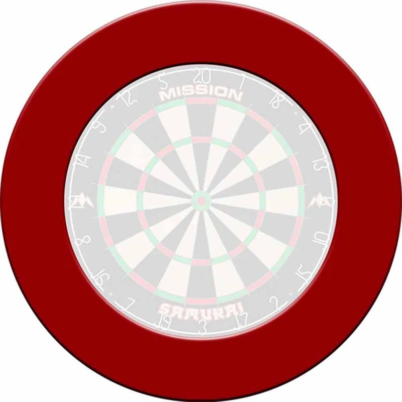 Billaresbalsalobre Dartboard Surrounds Liso Mission Darts Rojo SU002