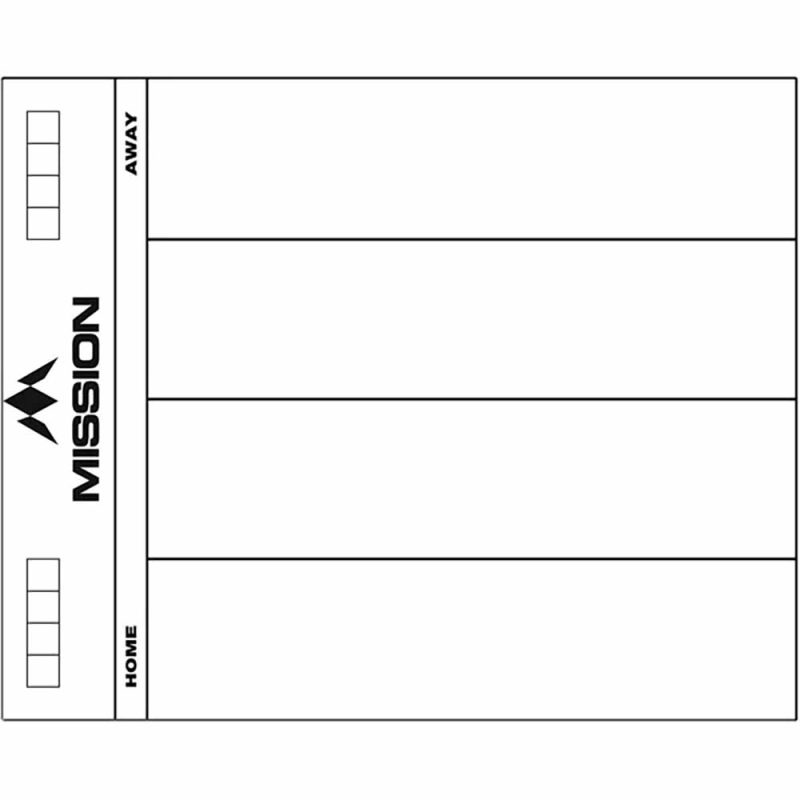 Billaresbalsalobre Pizarra Mission Darts Whiteboard 501 Blanca MB02 - Imagen 3