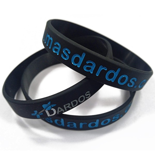Billaresbalsalobre Pulsera Masdardos Silicona Negra P-MDN