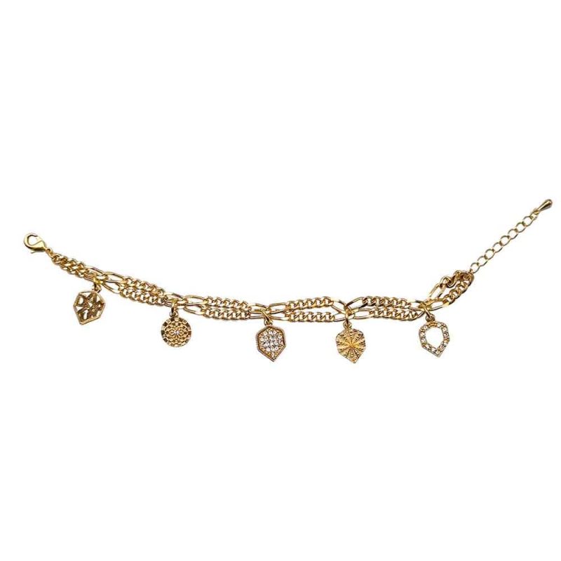 Billaresbalsalobre Pulsera Dorada 5 Elementos  70229