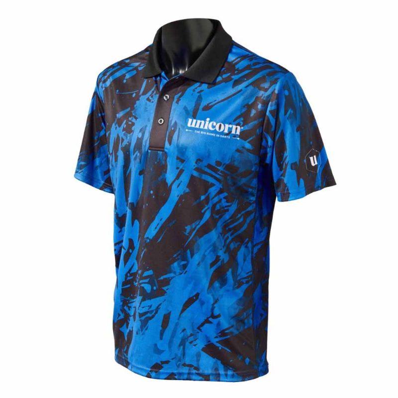 Billaresbalsalobre Polo Unicorn Darts Pro-Tech Camo Blue XXL 808BLXXL - Imagen 3