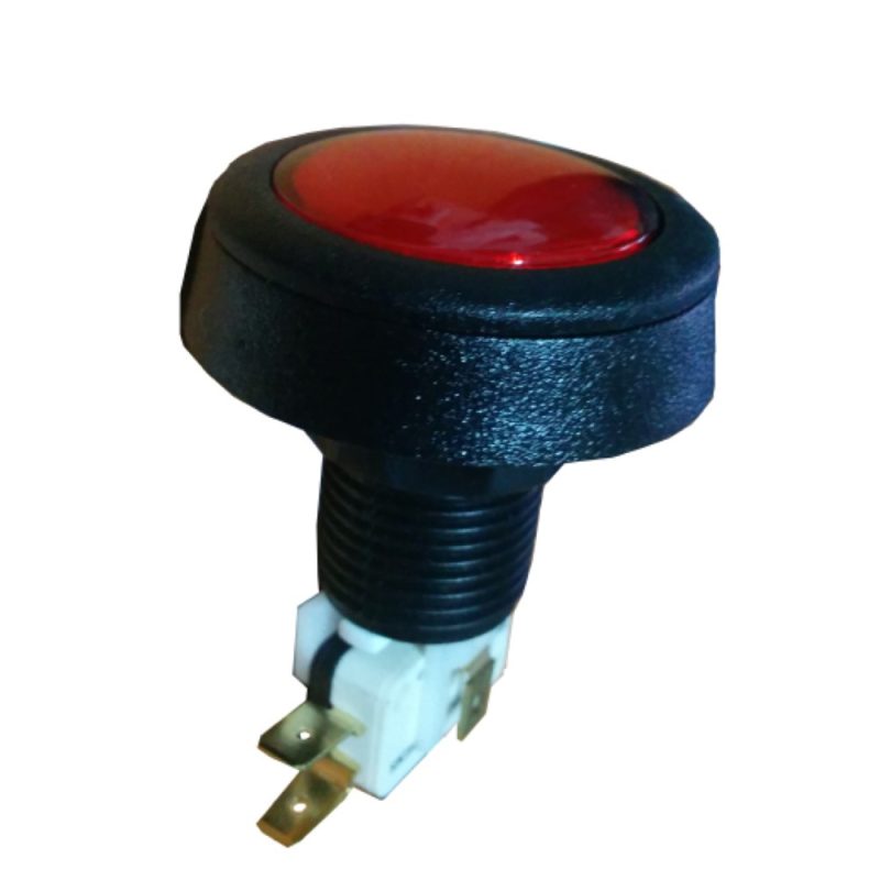 Billaresbalsalobre Pulsador circular rojo para maquinas + micro A0122 Rojo - Imagen 3