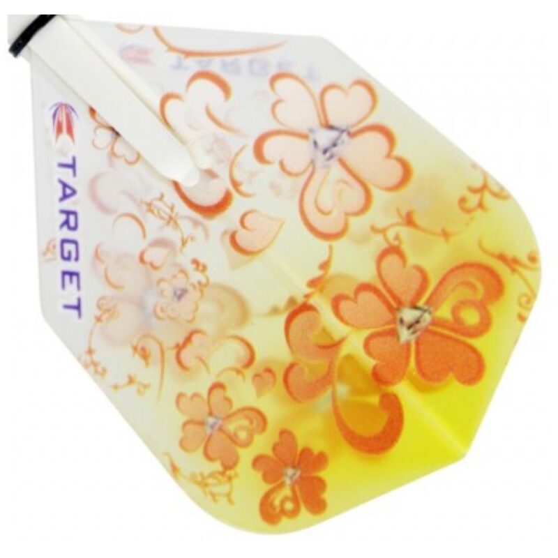 Billaresbalsalobre Plumas Target Darts Pro 100 Kitten Vision NO6 Flores Fondo Amarillo  117460 - Imagen 2