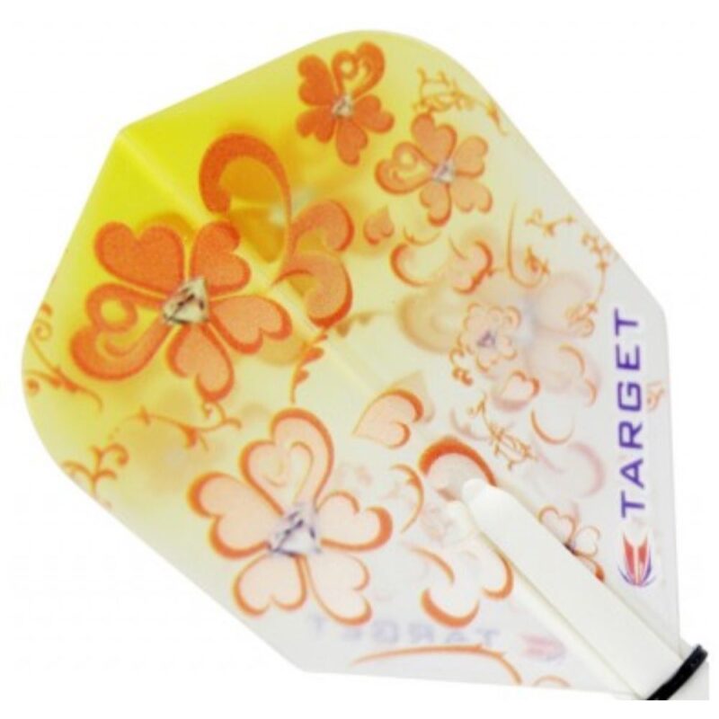 Billaresbalsalobre Plumas Target Darts Pro 100 Kitten Vision NO6 Flores Fondo Amarillo  117460 - Imagen 3