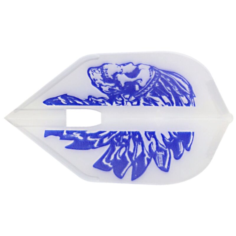 Billaresbalsalobre Plumas para Dardos Champagne L-Style Shape Jonny Blanca / Azul - Imagen 2