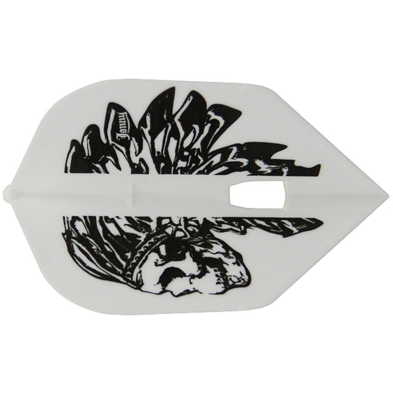 Billaresbalsalobre Plumas para Dardos Champagne L-Style Shape Jonny v.1 Blanco/Negro - Imagen 3