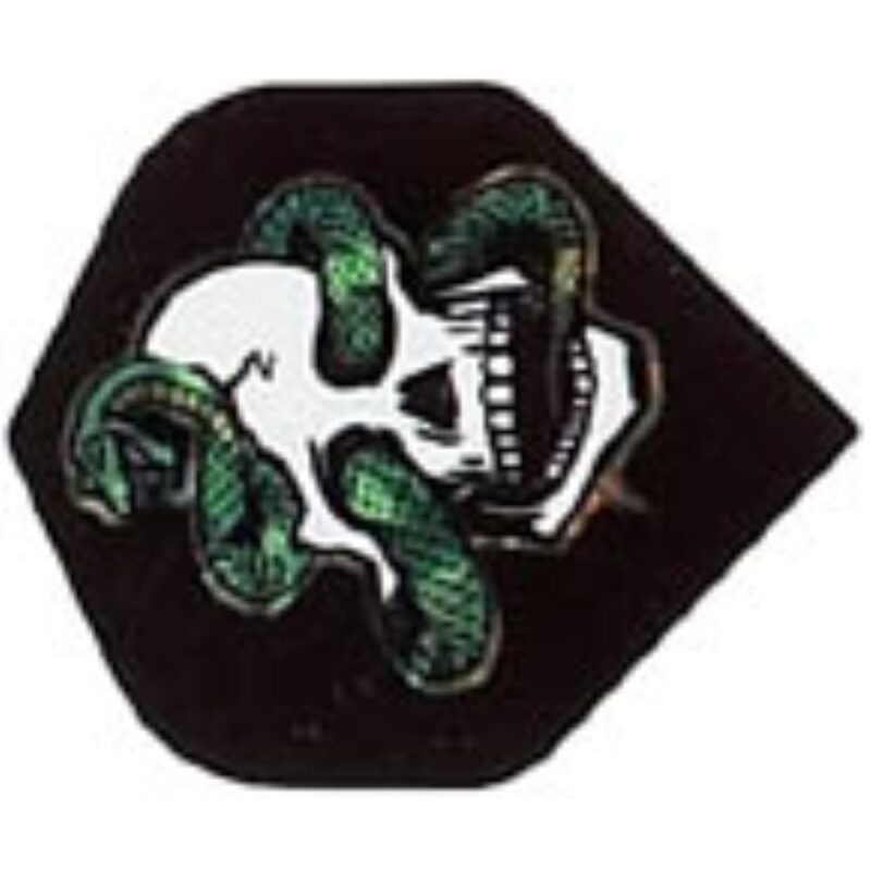 Billaresbalsalobre Plumas Ruthless Standard Emblem Calavera Serpiente 1865 - Imagen 3