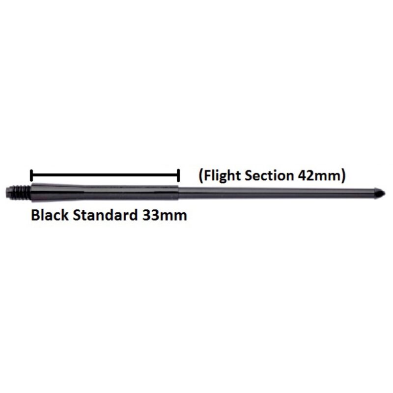 Billaresbalsalobre Cañas Stealth Winmau Medium Negra 75mm 7950.201