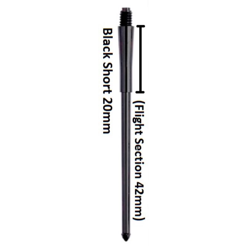 Billaresbalsalobre Cañas Stealth Winmau Short Negra 62mm 7950.101 - Imagen 2