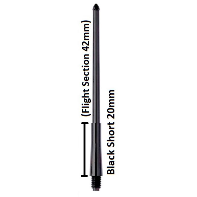 Billaresbalsalobre Cañas Stealth Winmau Short Negra 62mm 7950.101 - Imagen 3