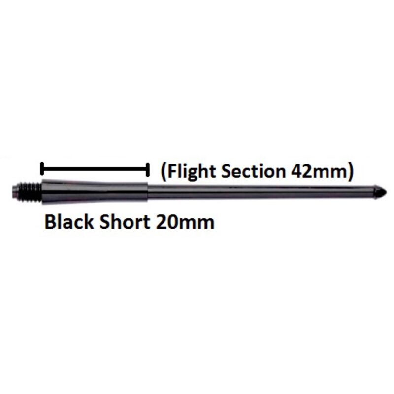 Billaresbalsalobre Cañas Stealth Winmau Short Negra 62mm 7950.101