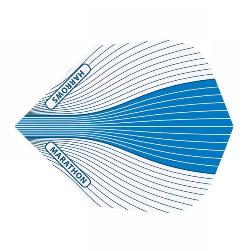 Billaresbalsalobre Plumas Harrows Marathon Estandar Azul Blanca 1526 - Imagen 2
