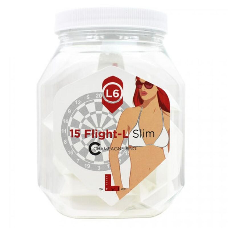 Billaresbalsalobre Pack Plumas L-Flight Champagne 15 Unidades Slim Blanco