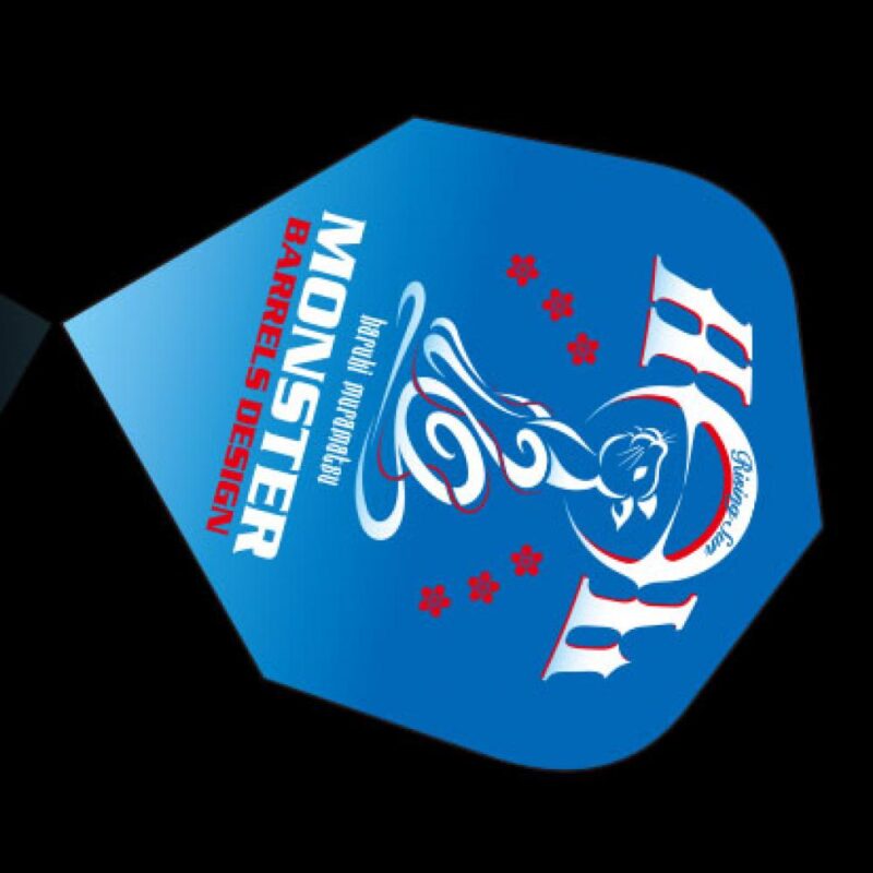 Billaresbalsalobre Plumas MONSTER DARTS FLIGHTS Standard Cat Blue  MS-SC-001 - Imagen 2