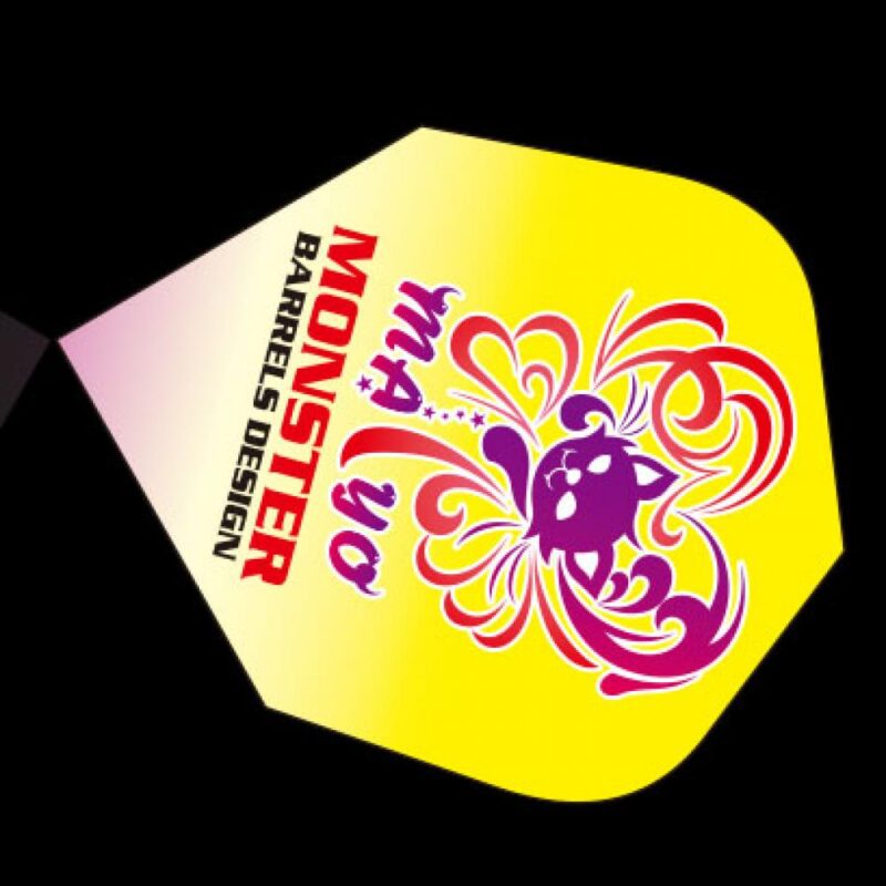 Billaresbalsalobre Plumas MONSTER DARTS FLIGHTS Standard Mayo Yellow Cat  MF-MY-001 - Imagen 2