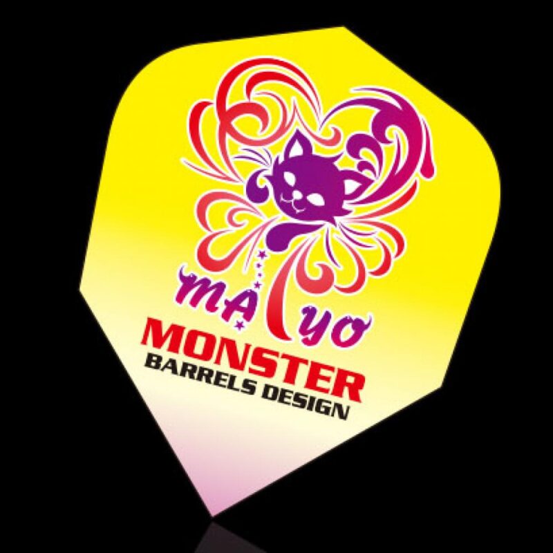 Billaresbalsalobre Plumas MONSTER DARTS FLIGHTS Standard Mayo Yellow Cat  MF-MY-001