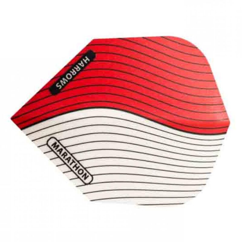 Billaresbalsalobre Plumas Harrows Marathon Estandar Rojo Blanco 1504 - Imagen 2