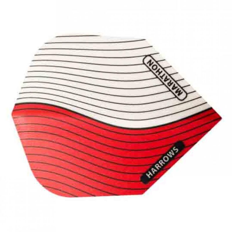 Billaresbalsalobre Plumas Harrows Marathon Estandar Rojo Blanco 1504 - Imagen 3