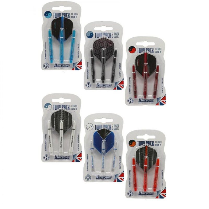 Billaresbalsalobre Plumas Twin Pack Harrows SuperGrip Medium 47mm White