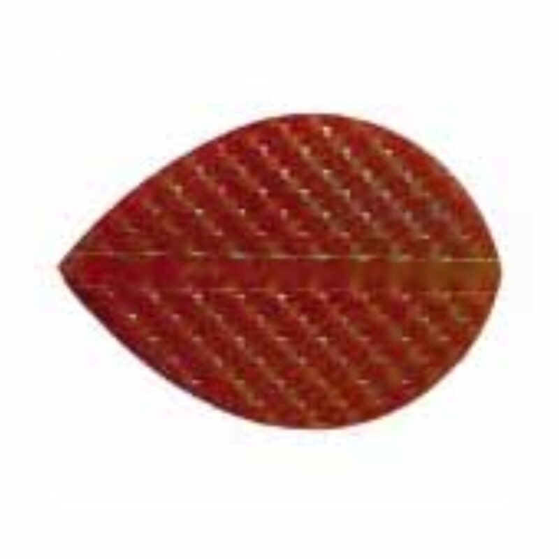 Billaresbalsalobre Plumas Iridescent Embossed Oval Roja - Imagen 2