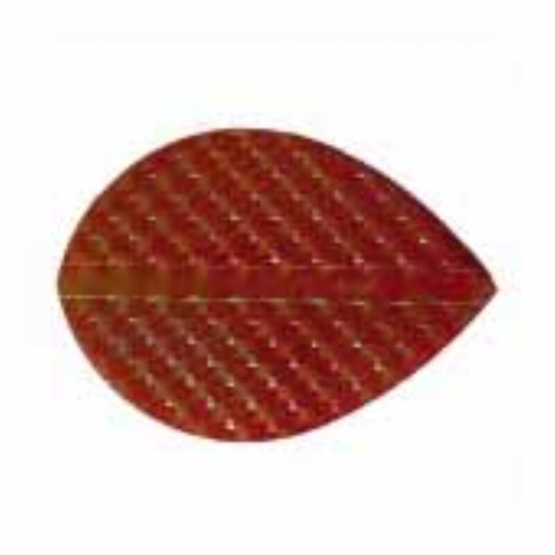 Billaresbalsalobre Plumas Iridescent Embossed Oval Roja - Imagen 3