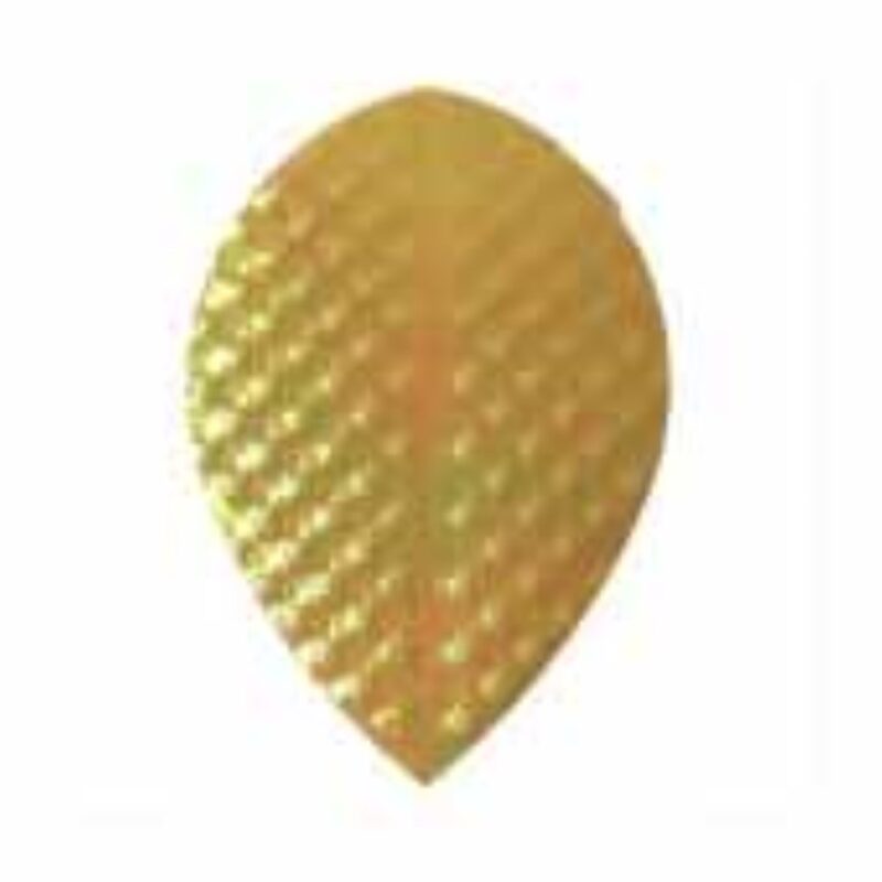 Billaresbalsalobre Plumas Iridescent Embossed Oval Amarilla