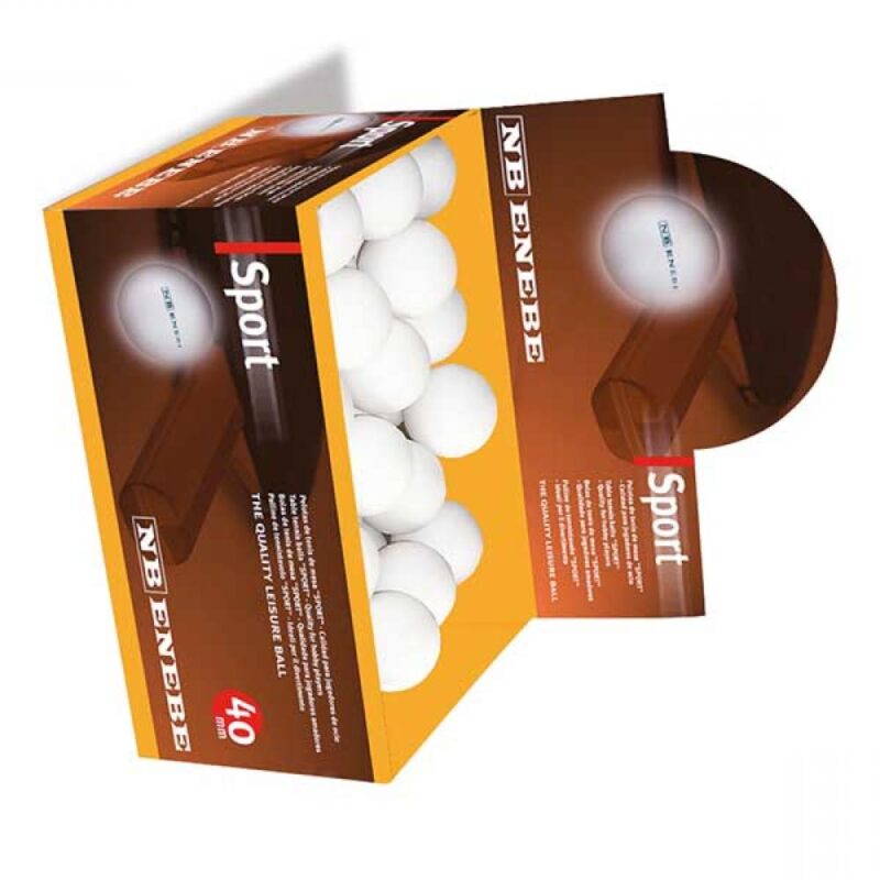 Billaresbalsalobre Caja 60 Pelotas Ping Pong Enebe Sport Blancas 845501 - Imagen 2
