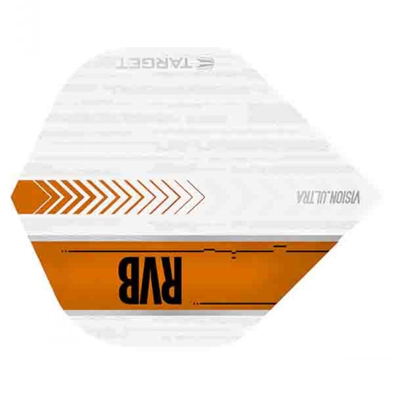 Billaresbalsalobre Plumas Target Darts RVB Vision Ultra White Orange  332020 - Imagen 3