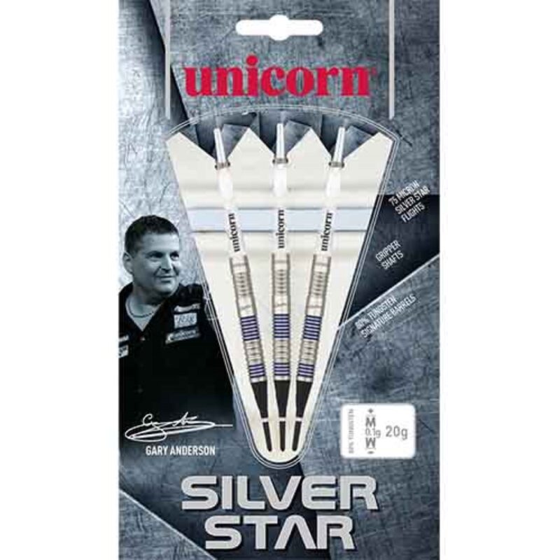 Billaresbalsalobre Dardos Unicorn Silver Star Gary Anderson 17gr 80%  4771 - Imagen 2