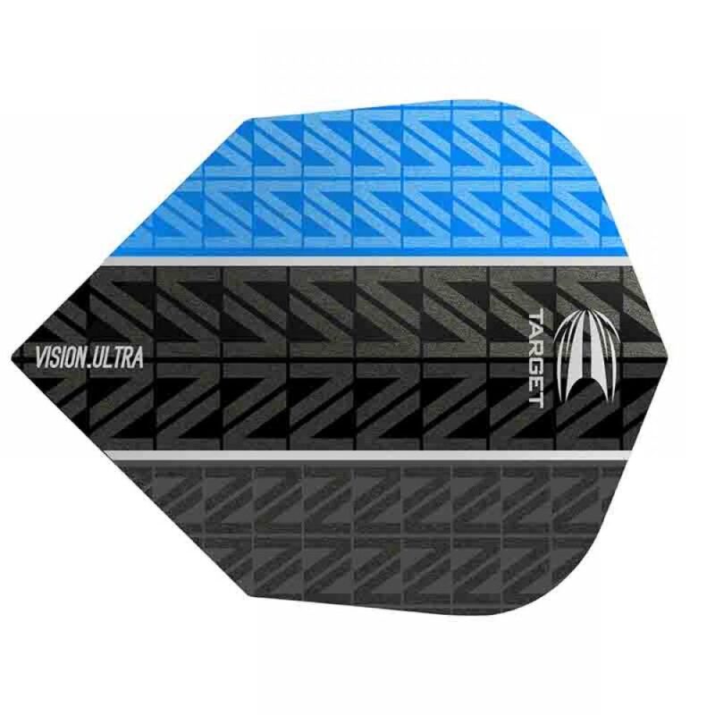 Billaresbalsalobre Plumas Target Darts Flights Vision Ultra Blue Vapor 8 Black Nº6  332480 - Imagen 2