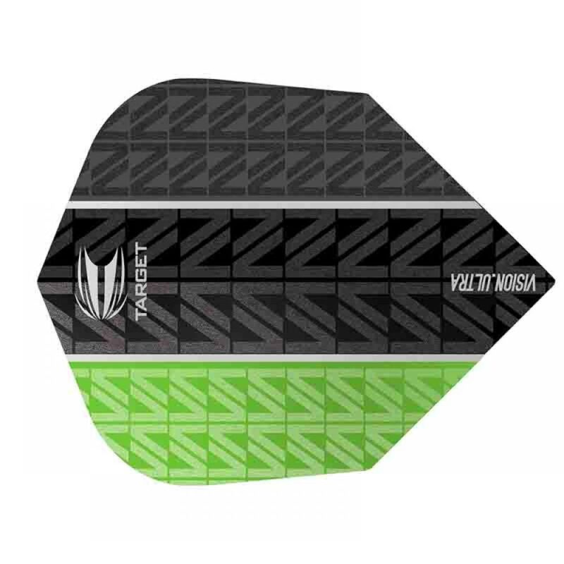 Billaresbalsalobre Plumas Target Darts Flights Vision Ultra Green Vapor 8 Black Nº6  332460 - Imagen 3