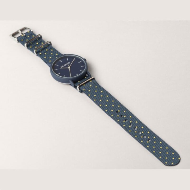 Billaresbalsalobre Reloj Mr. Boho 30A-DD Yellow/Blue Square Gomato 40mm 00728449