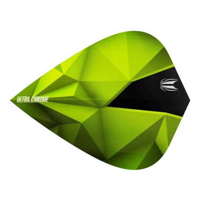 Billaresbalsalobre Plumas Target Darts Shard Ultra Chrome Green Kite Flights  333110 - Imagen 2