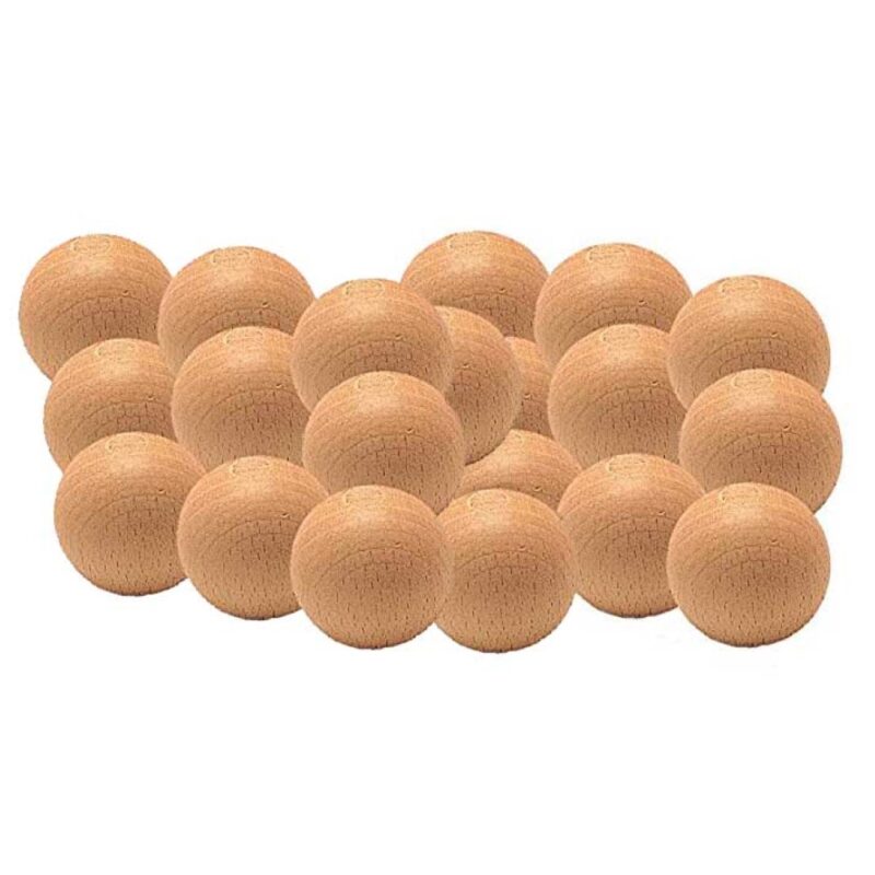 Billaresbalsalobre Bola Futbolin Madera Haya 13 Gr 33mm 20 unidades