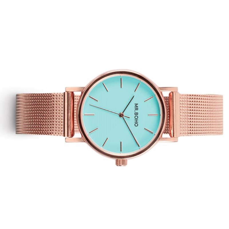 Billaresbalsalobre Reloj Mr. Boho 15M-CP6 Mini Aqua Blue Metalic 26mm 00728656 - Imagen 2