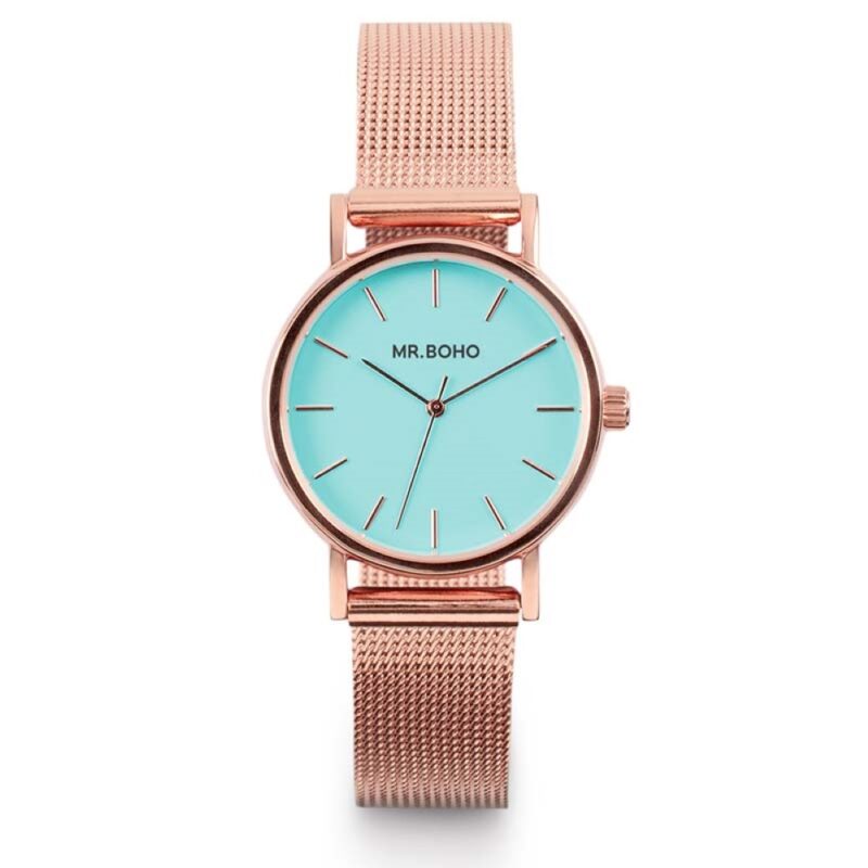 Billaresbalsalobre Reloj Mr. Boho 15M-CP6 Mini Aqua Blue Metalic 26mm 00728656