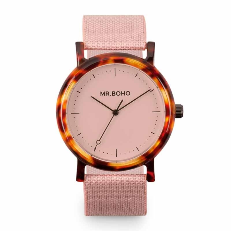 Billaresbalsalobre Reloj  Mr. Boho 55-AC2 Flamingo Walnut Acetate Esf 36mm 00728661