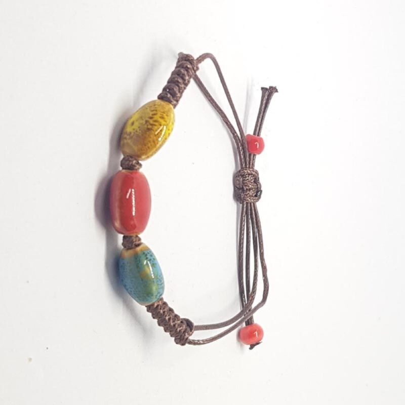 Billaresbalsalobre Pulsera Detalles Ovalados Porcelana 3 Colores - Imagen 2