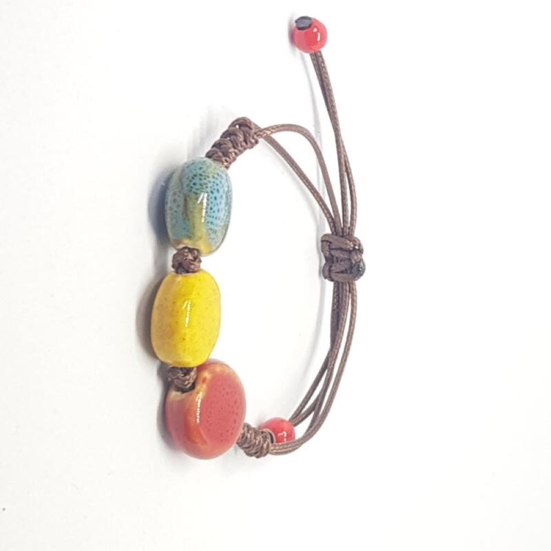 Billaresbalsalobre Pulsera Detalles Redondos Porcelana 3 Colores - Imagen 2