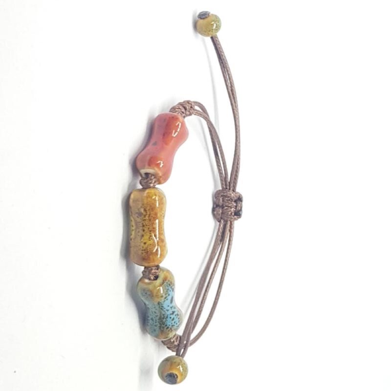 Billaresbalsalobre Pulsera Detalles Huesos Porcelana 3 Colores - Imagen 2