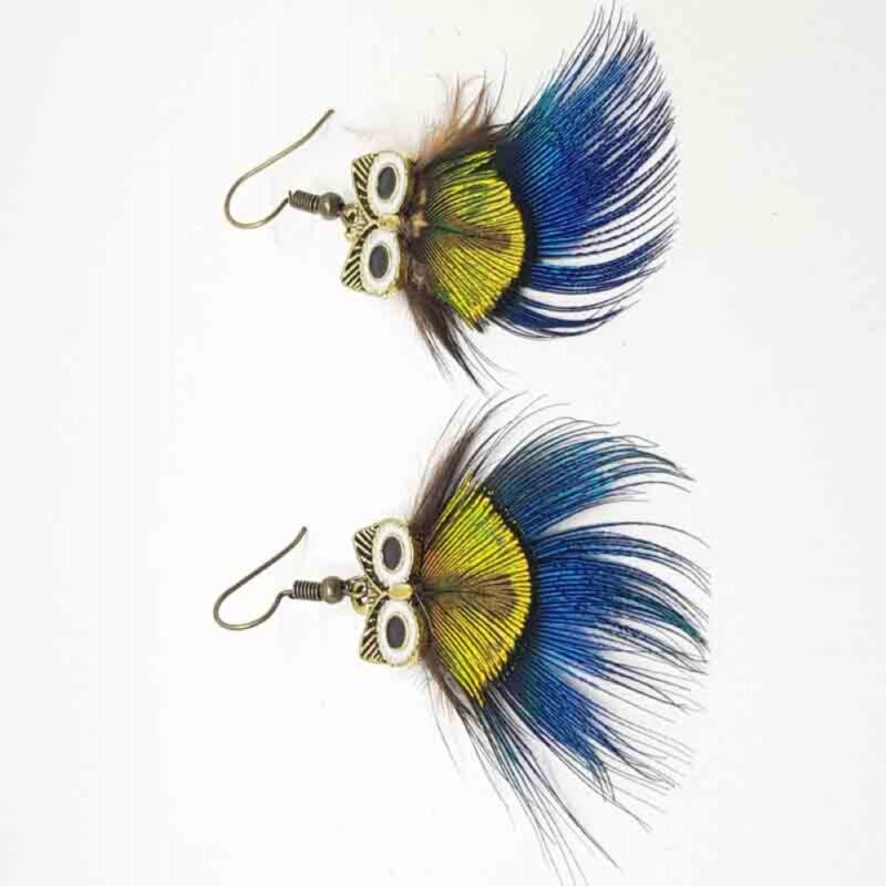 Billaresbalsalobre Pendiente Pluma Buho Dorite - Imagen 3