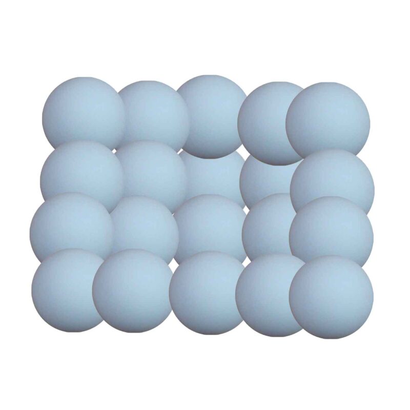 Billaresbalsalobre Bola futbolin Super Dura Blanco Mate 36g 34mm 20 unidades