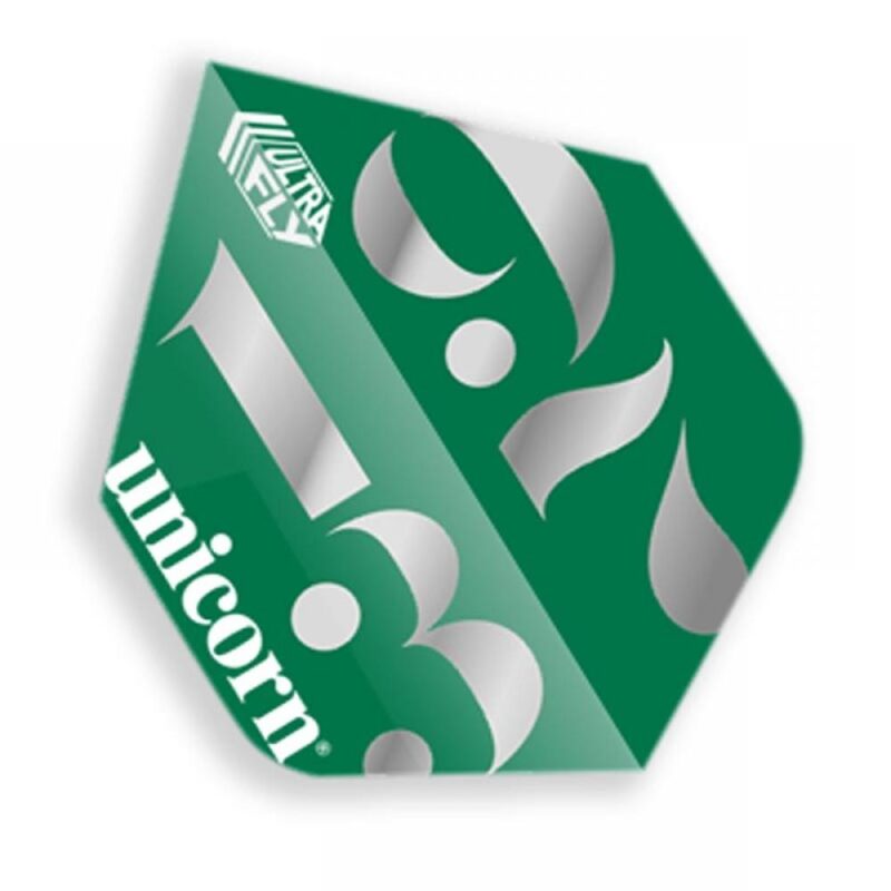 Billaresbalsalobre Plumas Unicorn Darts Ultrafly 100 Plus 1932 Origin Green  68892 - Imagen 2