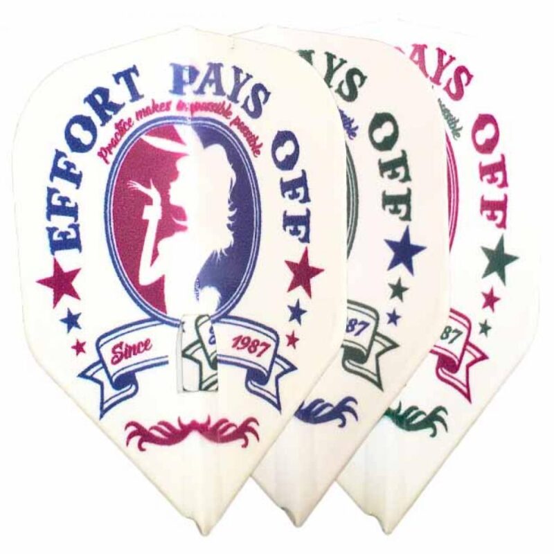 Billaresbalsalobre Plumas L-Style Flights Shape Champagne Sayakav V3 White