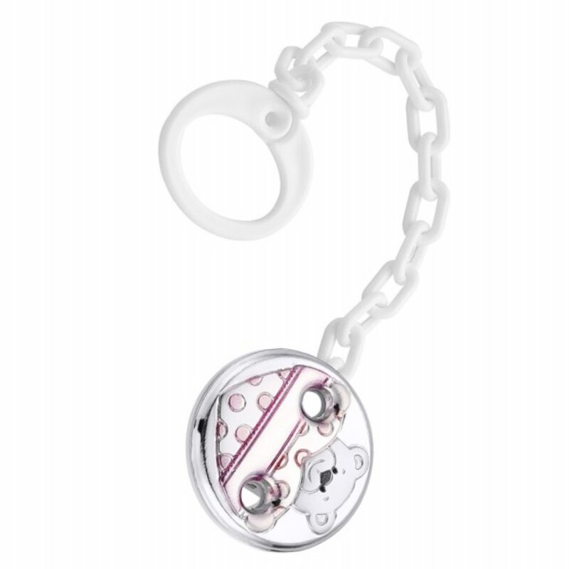 Billaresbalsalobre Pinza Osito Con Corazon Pedro Duran Plateado Detalle Rosa 07500529 - Imagen 2