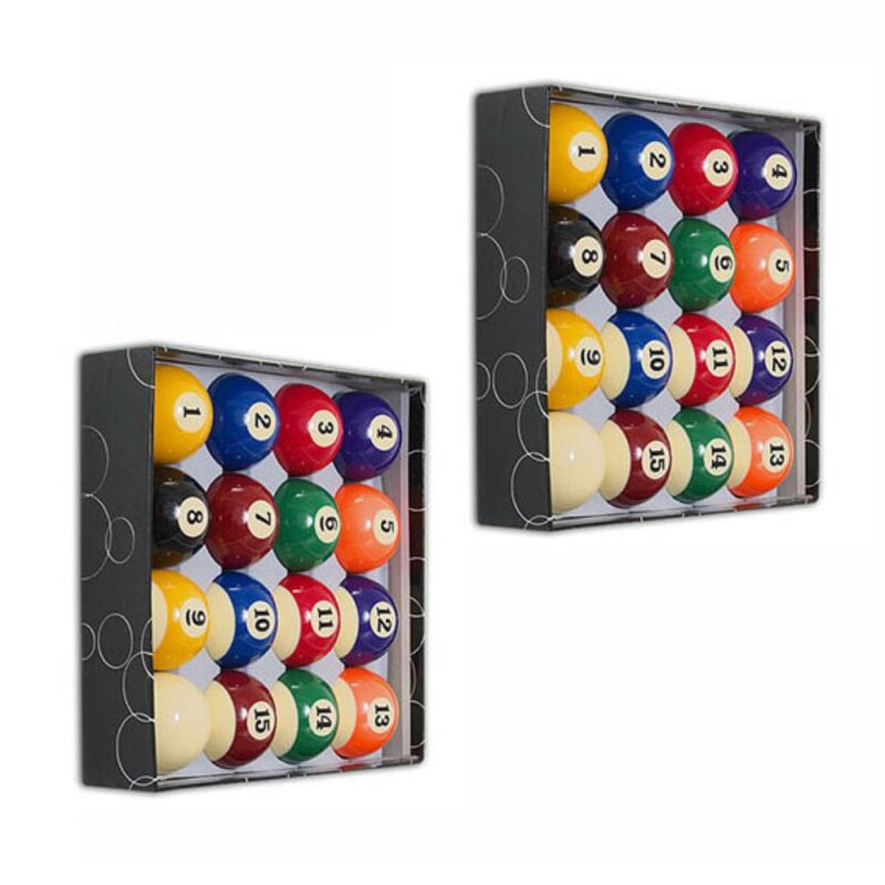 Billaresbalsalobre Pack 2 Juegos Bolas Billar Economicas Standard Green 57.3mm 60.3mm - Imagen 2