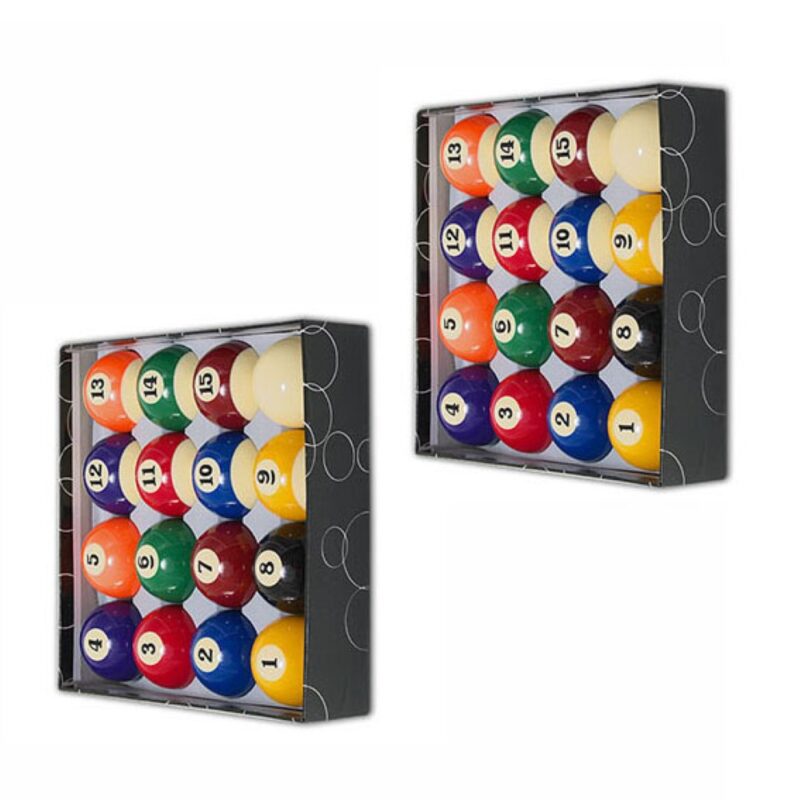 Billaresbalsalobre Pack 2 Juegos Bolas Billar Economicas Standard Green 57.3mm 60.3mm - Imagen 3