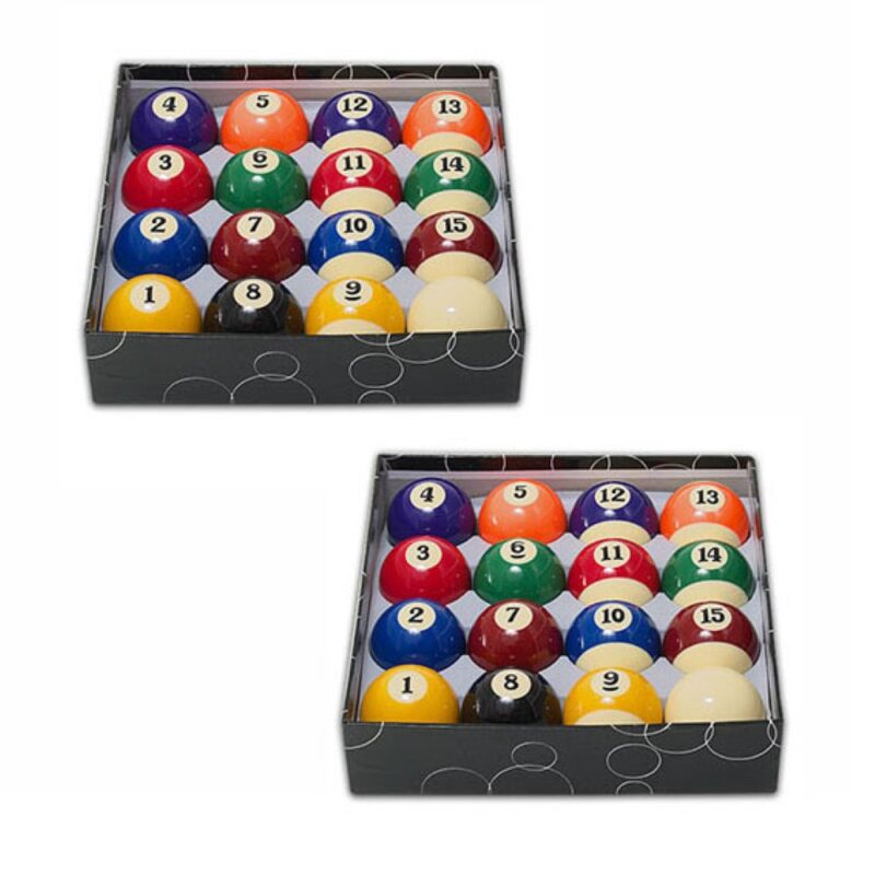 Billaresbalsalobre Pack 2 Juegos Bolas Billar Economicas Standard Green 57.3mm 60.3mm